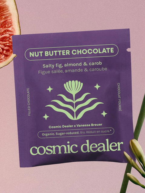 Snack al burro di frutta secca e Cioccolato Fondente Bio - Fico Salato e Mandorla Tostata - Box 4 Pezzi (Copia)