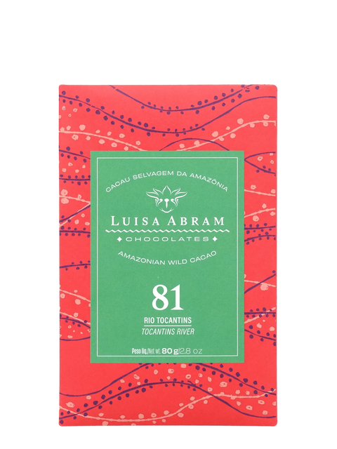 Cioccolato Fondente Selvaggio 81% Amazzonico - Tocantis River - 80g