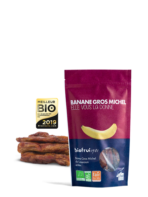 Banane Essicate Bio Raw Gros Michel (Camerun) Equo Solidale - 150g