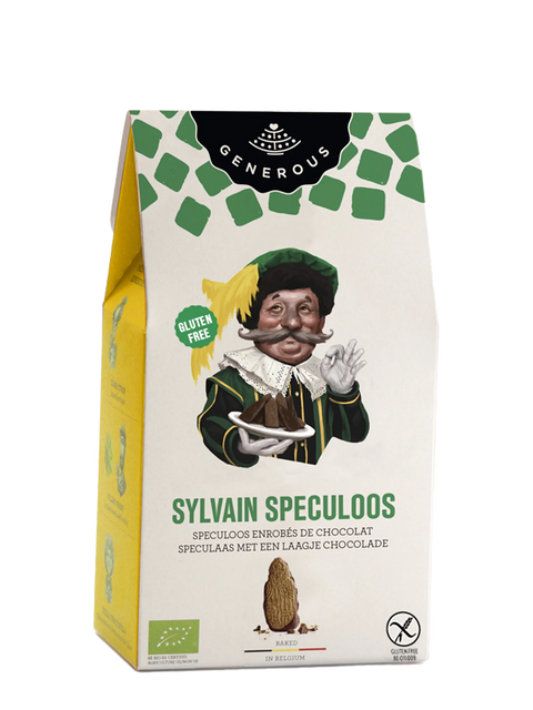 Biscotti Bio ricoperti di cioccolato fondente al grano saraceno Spéculoos - 140g