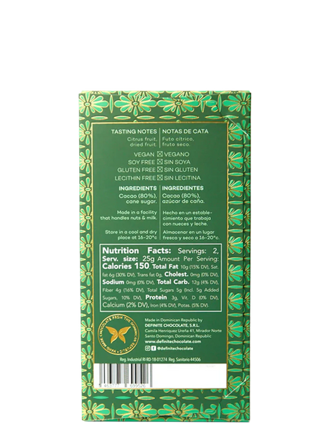 Cioccolato Fondente 80% Cacao Bio - Öko-Caribe - 50g
