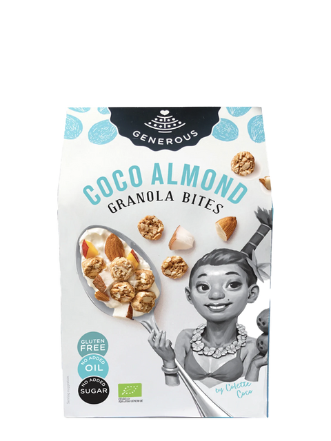 Bocconcini di granola al cocco e mandorle bio - 300g