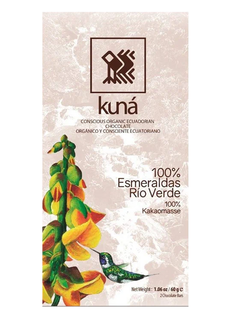 Cioccolato Fondente Bio 100% - Rio Verde Ecuador - 60g