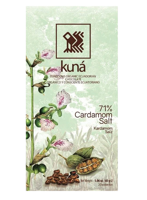 Cioccolato Fondente Bio 71% - Cardamomo Ecuador - 60g