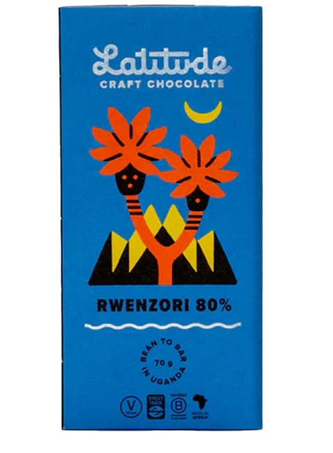 Cioccolato Fondente 80% Cacao Bio - Rwenzori Uganda - 70g