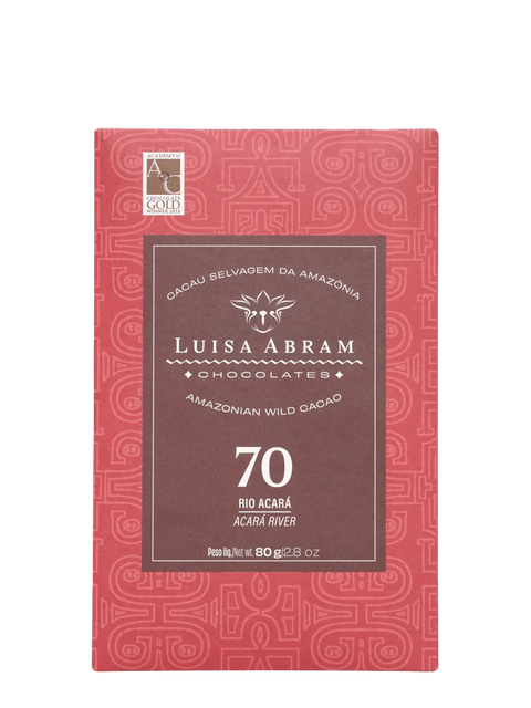Cioccolato Fondente Selvaggio 70% Amazzonico - Acarà River - 80g