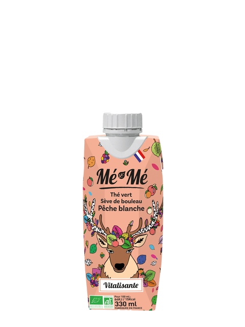 Tè Verde Bio Matcha Linfa di Betulla e Pesca bianca - 330ml