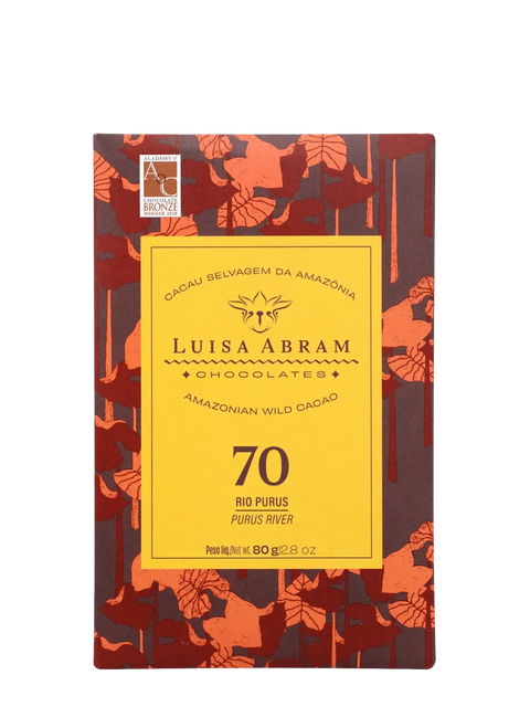 Cioccolato Fondente Selvaggio 70% Amazzonico - Purus River - 80g