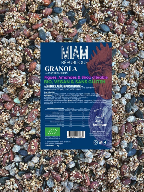 Granola Bio Fichi, Mandorle e Semi - 350g